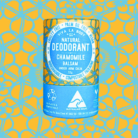 Viva La Body Petite Natural Deodorant Chamomile Balsam 32gm - Dr Earth - Body & Beauty, Deodorant, Bath & Body