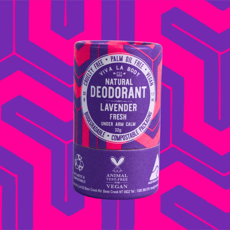 Viva La Body Petite Natural Deodorant Lavender Fresh 32gm - Dr Earth - Body & Beauty, Deodorant, Bath & Body
