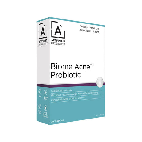 ACTIVATED PROBIOTICS Biome Acne Probiotic 30vc - Dr Earth - Practitioner Supplements, Activated Probiotics