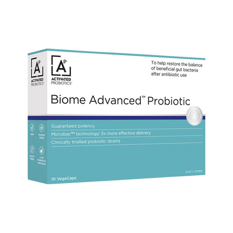 ACTIVATED PROBIOTICS Biome Advanced Probiotic 10vc - Dr Earth - Practitioner Supplements, Activated Probiotics