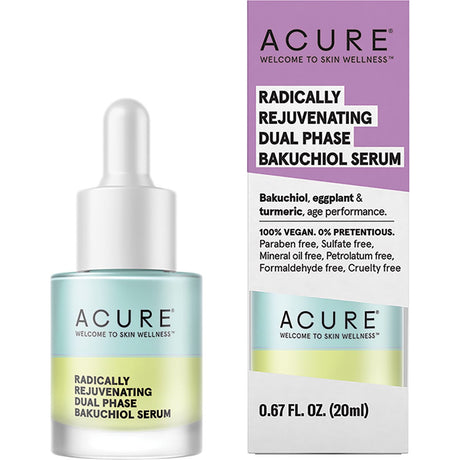 ACURE Radically Rejuvenating Dual-Phase Bakuchiol Serum 20ml - Dr Earth - Skincare