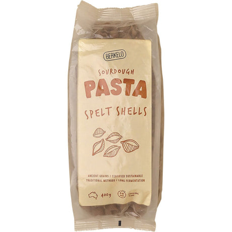 Berkelo Sourdough Pasta Spelt Shells 400g - Dr Earth - Rice Pasta & Noodles
