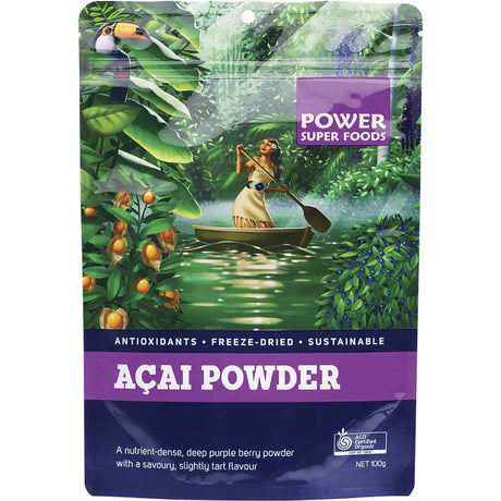Power Super Foods Acai Powder The Origin Series 100g - Dr Earth - Berries