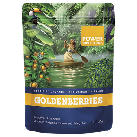 Power Super Foods Goldenberries The Origin Series 125g - Dr Earth - Dried Fruits Nuts & Seeds, Berries