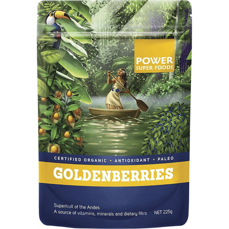 Power Super Foods Goldenberries The Origin Series 225g - Dr Earth - Dried Fruits Nuts & Seeds, Berries