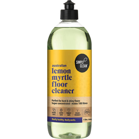 Simply Clean Floor Cleaner Lemon Myrtle 1L - Dr Earth - Home, Cleaning, Eco Living