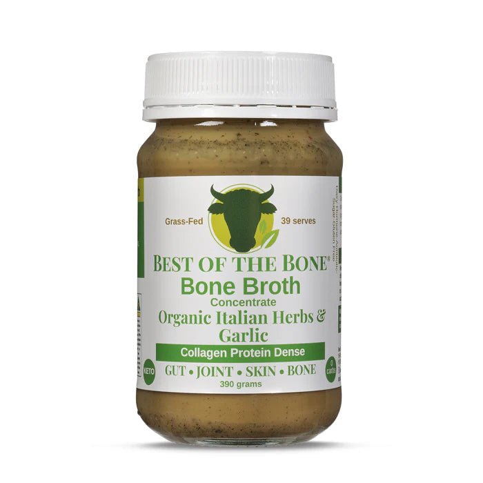 Best of the Bone Organic Italian Herbs and Garlic 390g - Dr Earth - Stock & Gravy