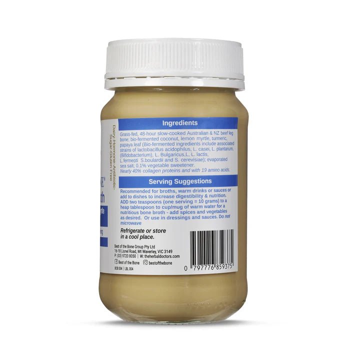 Best of the Bone Probiotic Bone Broth 390g - Dr Earth - Stock & Gravy