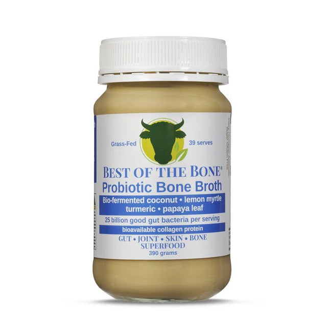 Best of the Bone Probiotic Bone Broth 390g - Dr Earth - Stock & Gravy