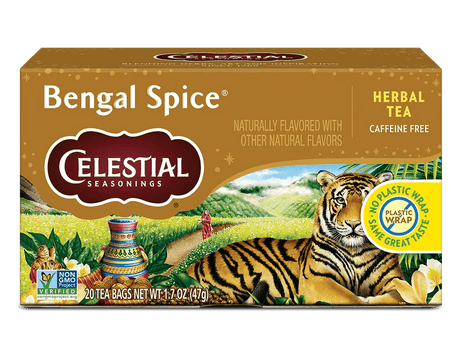 CELESTIAL TEA BENGAL SPICE 20 TEABAGS - Dr Earth - Drinks, Black Friday SalesBreakfast, Black Friday Sales, , Clearance