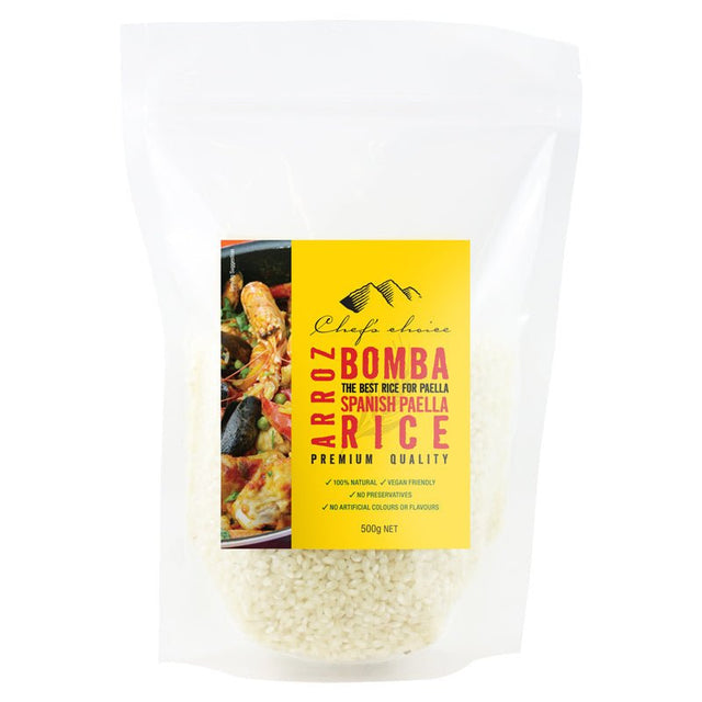 Chef's Choice Bomba Rice 200g - Dr Earth - Pantry, Rice Pasta & Noodles