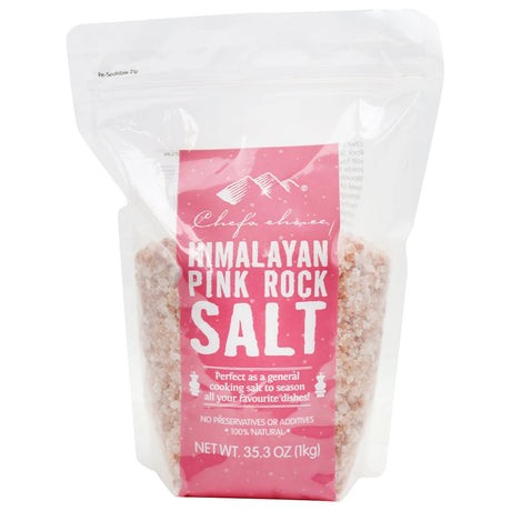 Chef's Choice Himalayan Pink Salt 1kg COURSE - Dr Earth - Pantry, Rice Pasta & Noodles