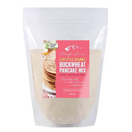 Chef's Choice Organic Buckwheat Pancake Mix 500g - Dr Earth - Pantry, Baking, Breakfast