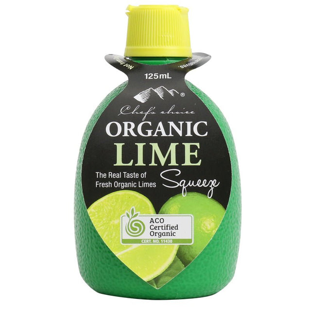 Chef's Choice Organic Lime Juice 125ml - Dr Earth - Pantry, Condiments