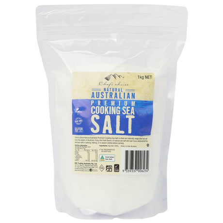 Chef's Choice Premium Cooking Sea Salt 1kg - Dr Earth - Pantry, Herbs Spices & Seasonings