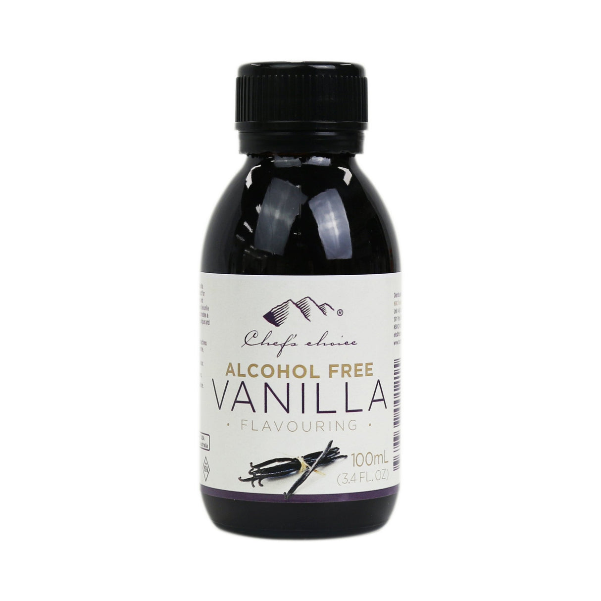 Chef's Choice Vanilla Extract 100ml ALCOHOL FREE - Dr Earth - Pantry, Baking