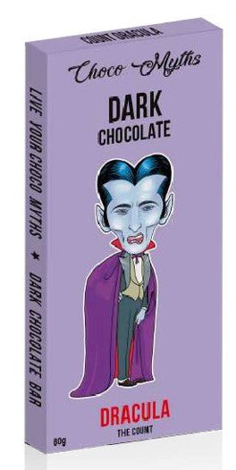 CHOCO MYTHS DARK CHOC BLOCK - DRACULA - Dr Earth - Festive Gifts, Confectionary, Snacks, Jenbray Foods