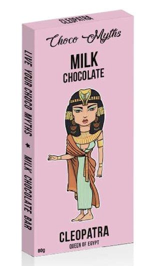 CHOCO MYTHS MILK CHOC BLOCK - CLEOPATRA - Dr Earth - Festive Gifts, Confectionary, Snacks, Jenbray Foods