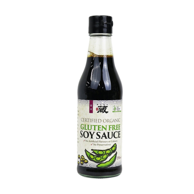 Kura Soy Sauce Gluten Free 250ml - Dr Earth - Pantry, Asian