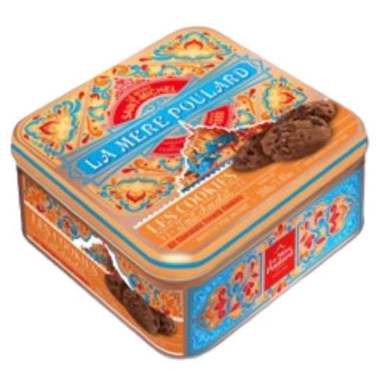 LA MERE POULARD MYTHIQUE TIN ORANGE - ALL CHOC FRENCH COOKIES - Dr Earth - Festive Gifts, Confectionary, Snacks, Jenbray Foods