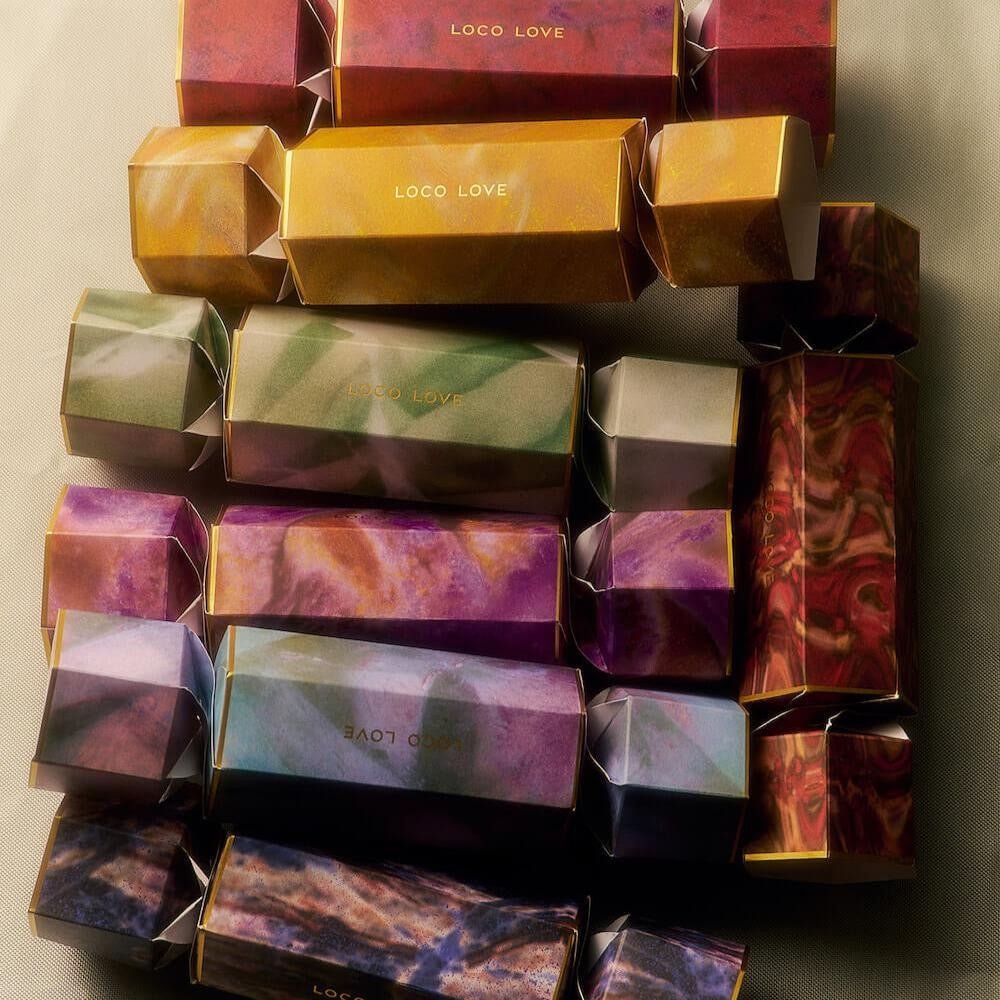 Loco Love Bon Bons Chakra Crystals and Chocolate pack - Dr Earth - Chocolate & Carob