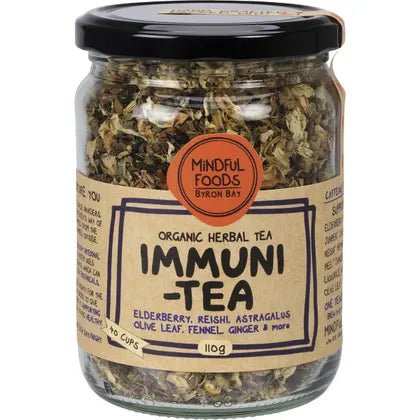 Mindful Foods Immuni-Tea Organic Herbal Tea 110g - Dr Earth - Drinks, Immune Support