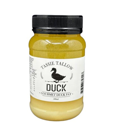 Tassie Tallow Australian Barn-Raised Duck Fat 500ml - Dr Earth - Oil & Ghee