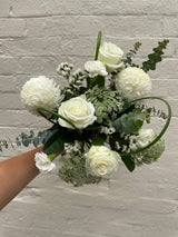 White Harmony Bouquet - Dr Earth - Flowers