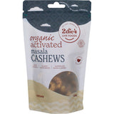 2die4 Live Foods Organic Activated Masala Cashews 120g - Dr Earth - Dried Fruits Nuts & Seeds