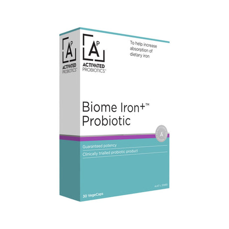 ACTIVATED PROBIOTICS Biome Iron+ Probiotic 30vc - Dr Earth - Practitioner Supplements, Activated Probiotics