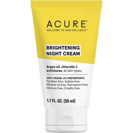 ACURE Brightening Night Cream 50ml - Dr Earth - Skincare