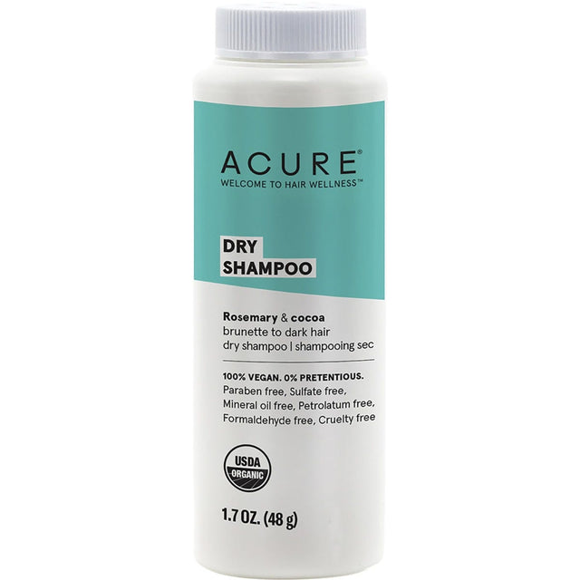 ACURE Brunette to Dark Hair Types Dry Shampoo 48g - Dr Earth - Hair Care