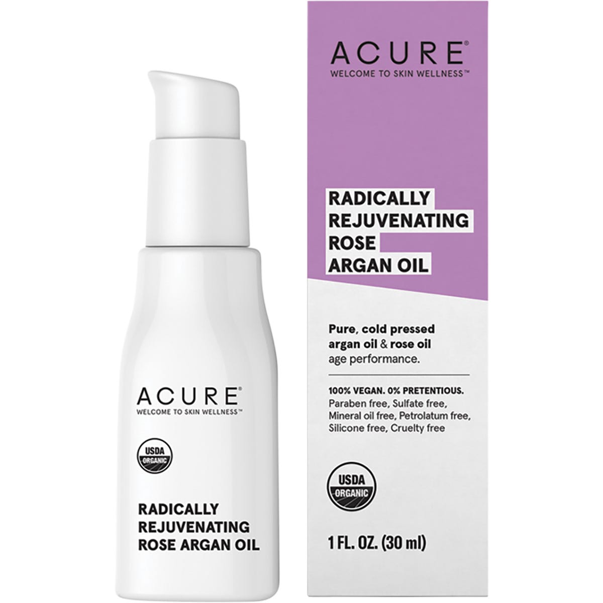 ACURE Radically Rejuvenating Rose Argan Oil 30ml - Dr Earth - Skincare