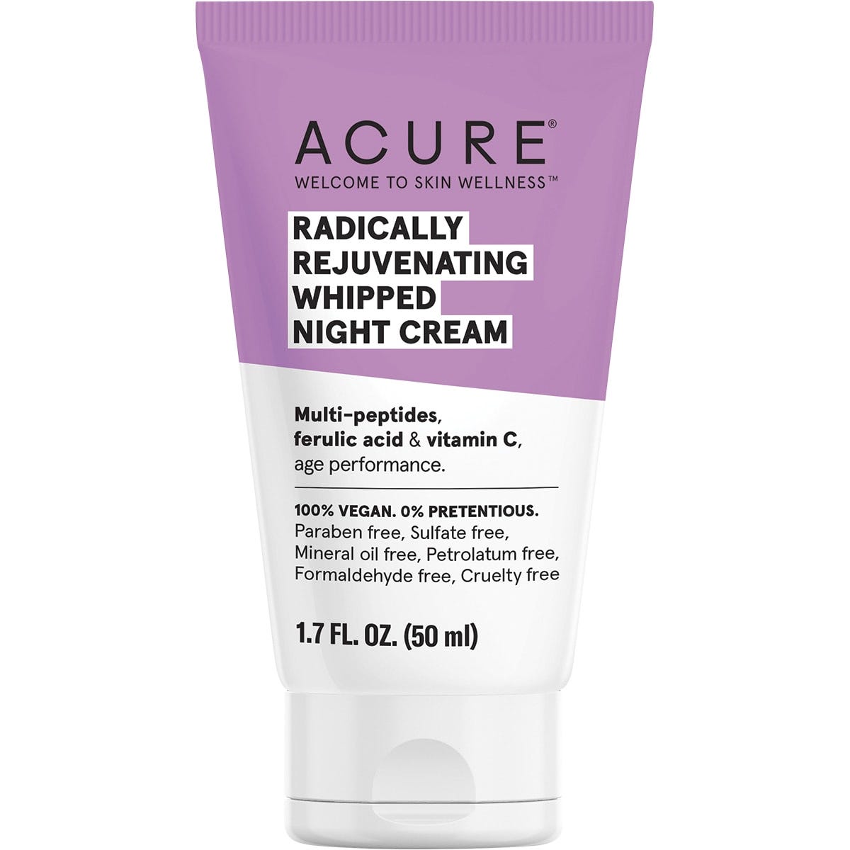 ACURE Radically Rejuvenating Whipped Night Cream 50ml - Dr Earth - Skincare