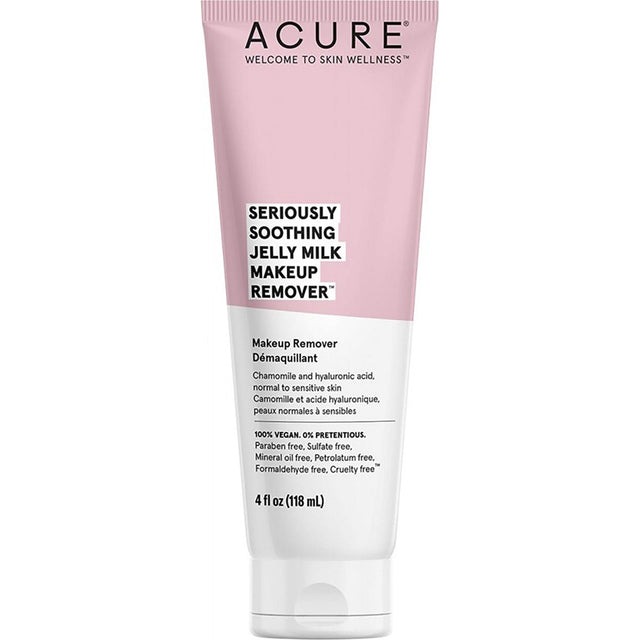 ACURE Seriously Soothing Jelly Milk Makeup Remover 118ml - Dr Earth - Makeup