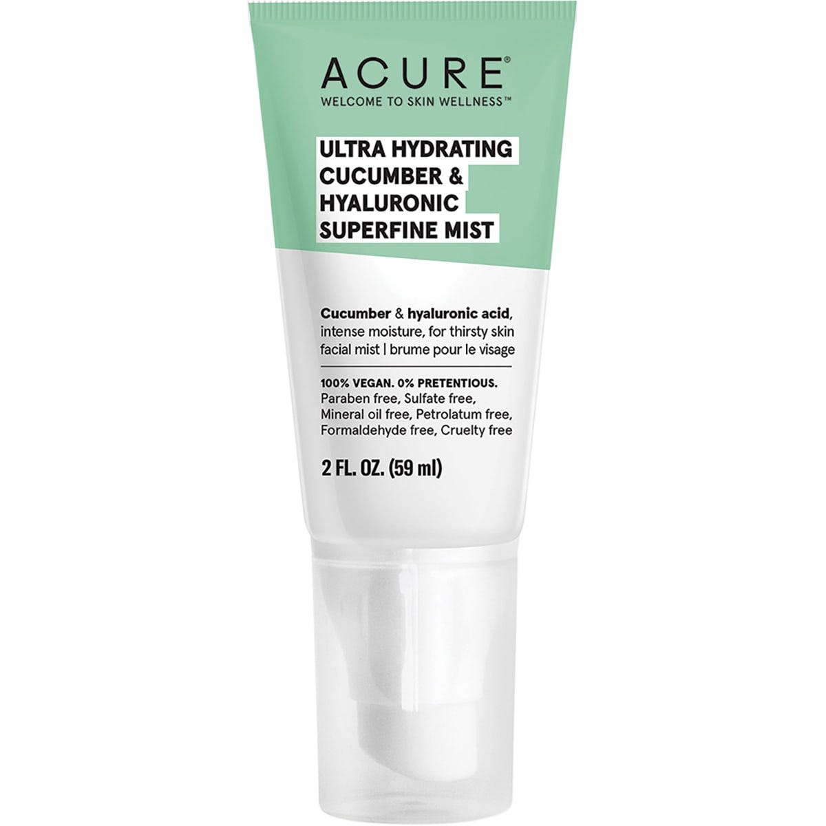 ACURE Ultra Hydrating Cucumber & Hyaluronic Superfine Mist 59ml - Dr Earth - Skincare