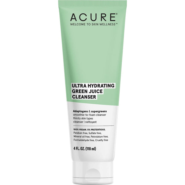 ACURE Ultra Hydrating Green Juice Cleanser 118ml - Dr Earth - Skincare