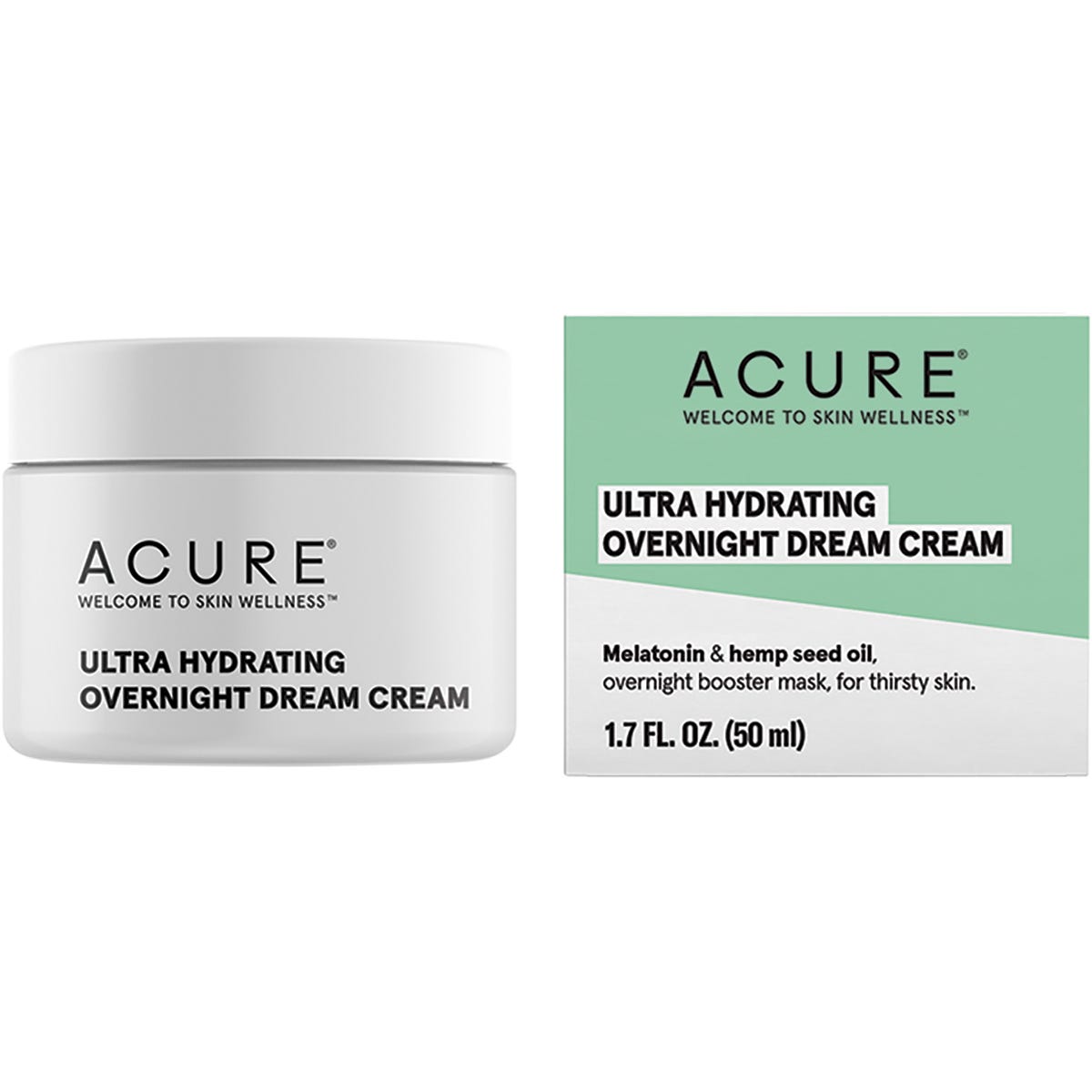 ACURE Ultra Hydrating Overnight Dream Cream 50ml - Dr Earth - Skincare