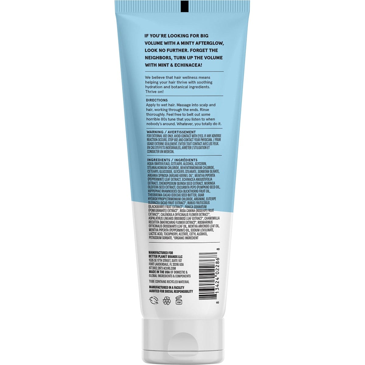 ACURE Vivacious Volume Shampoo Mint 236.5ml - Dr Earth - Hair Care