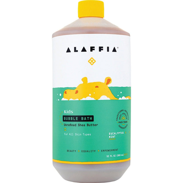 Alaffia Kids Bubble Bath Eucalyptus Mint 950ml - Dr Earth - Baby & Kids