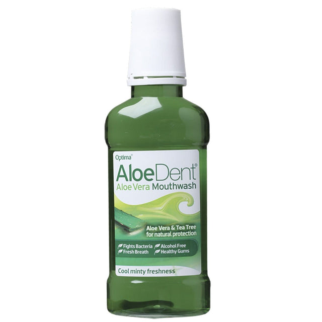 Aloe Dent Mouthwash Alcohol Free Aloe Vera & Tea Tree 250ml - Dr Earth - Oral Care