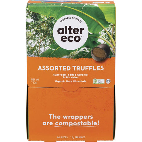 Alter Eco Chocolate Organic Assorted Truffles 12g - Dr Earth - Chocolate & Carob