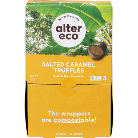 Alter Eco Chocolate Organic Salted Caramel Truffles 12g - Dr Earth - Chocolate & Carob