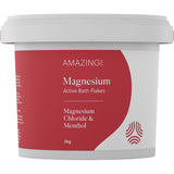 Amazing Oils Magnesium Active Bath Flakes Mag Chloride & Menthol 2kg - Dr Earth - Bath & Body, Magnesium & Salts, Joint & Muscle Health