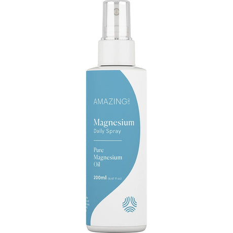 Amazing Oils Magnesium Daily Spray Pure Magnesium Oil 200ml - Dr Earth - Magnesium & Salts