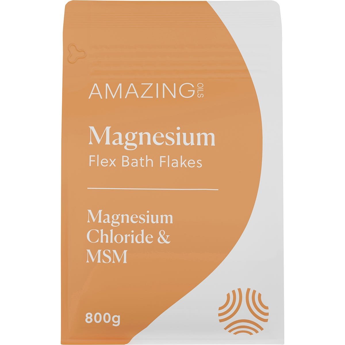 Amazing Oils Magnesium Flex Bath Flakes Magnesium Chloride & MSM 800g - Dr Earth - Bath & Body, Magnesium & Salts, Joint & Muscle Health
