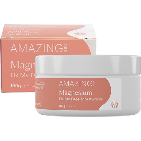 Amazing Oils Magnesium Moisturiser Fix My Face 100g - Dr Earth - Skincare, Magnesium & Salts