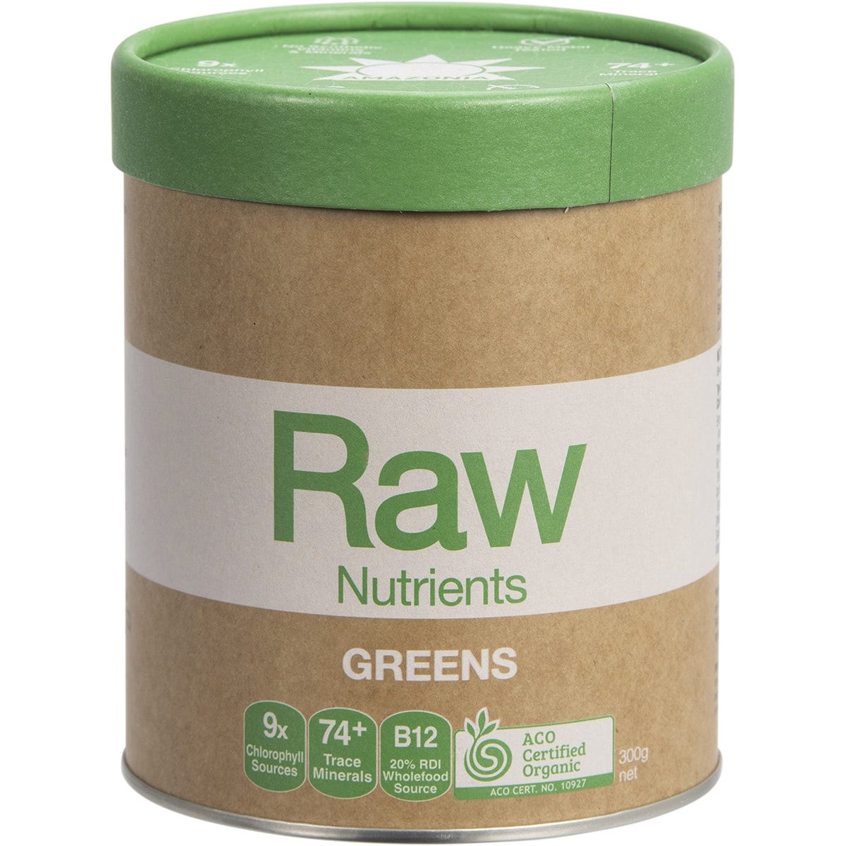 Amazonia Raw Nutrients Greens Mint & Vanilla Flavour 300g - Dr Earth - Greens