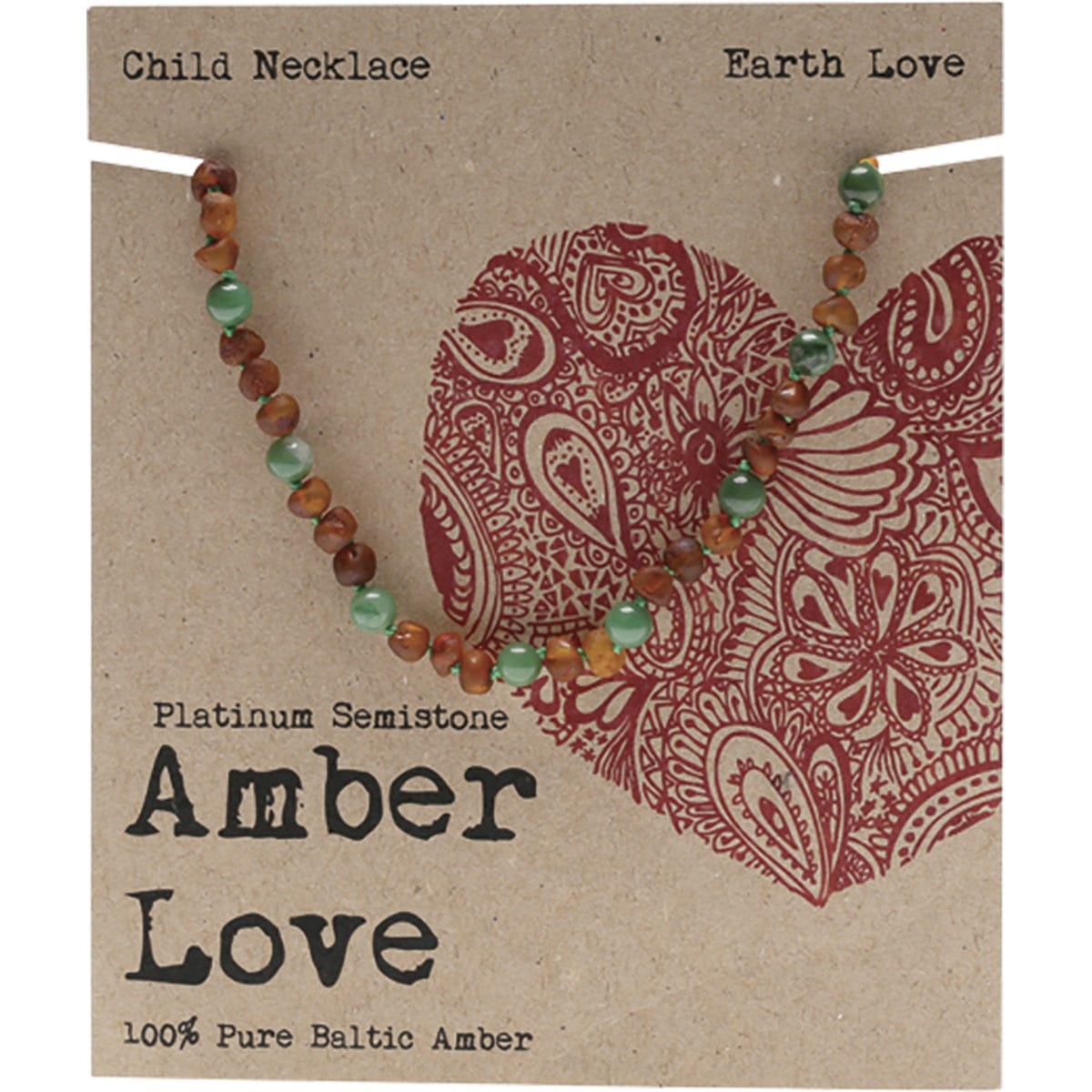 Amber Love Children's Necklace 100% Baltic Amber Earth 33cm - Dr Earth - Baby & Kids