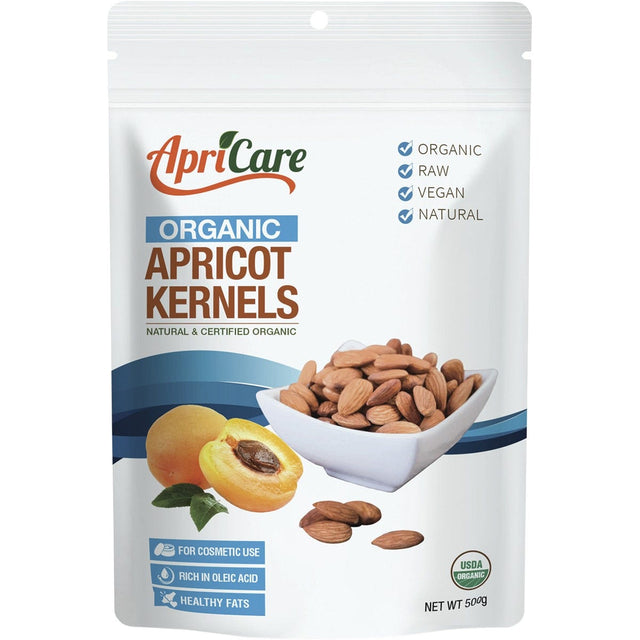 Apricare Apricot Kernels Organic Raw 500g - Dr Earth - Bath & Body